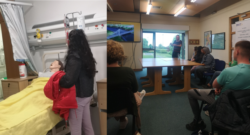 LMETB learners take part in a healthcare simulation and campus tour at DKIT.